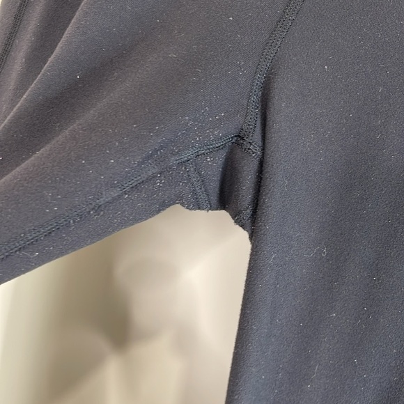 Lululemon Skinny Groove Pant II Full-On Luon (Roll Down) Black High Waisted 6 - Picture 5 of 8